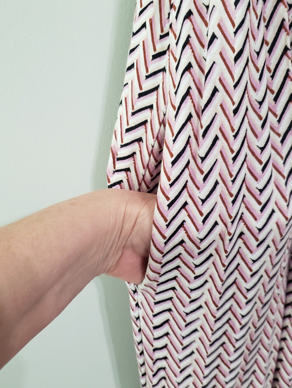 LOFT Sundress Small Multicolor Chevron Soft Strappy Coastal Beach Vacation Boho - Picture 5 of 15